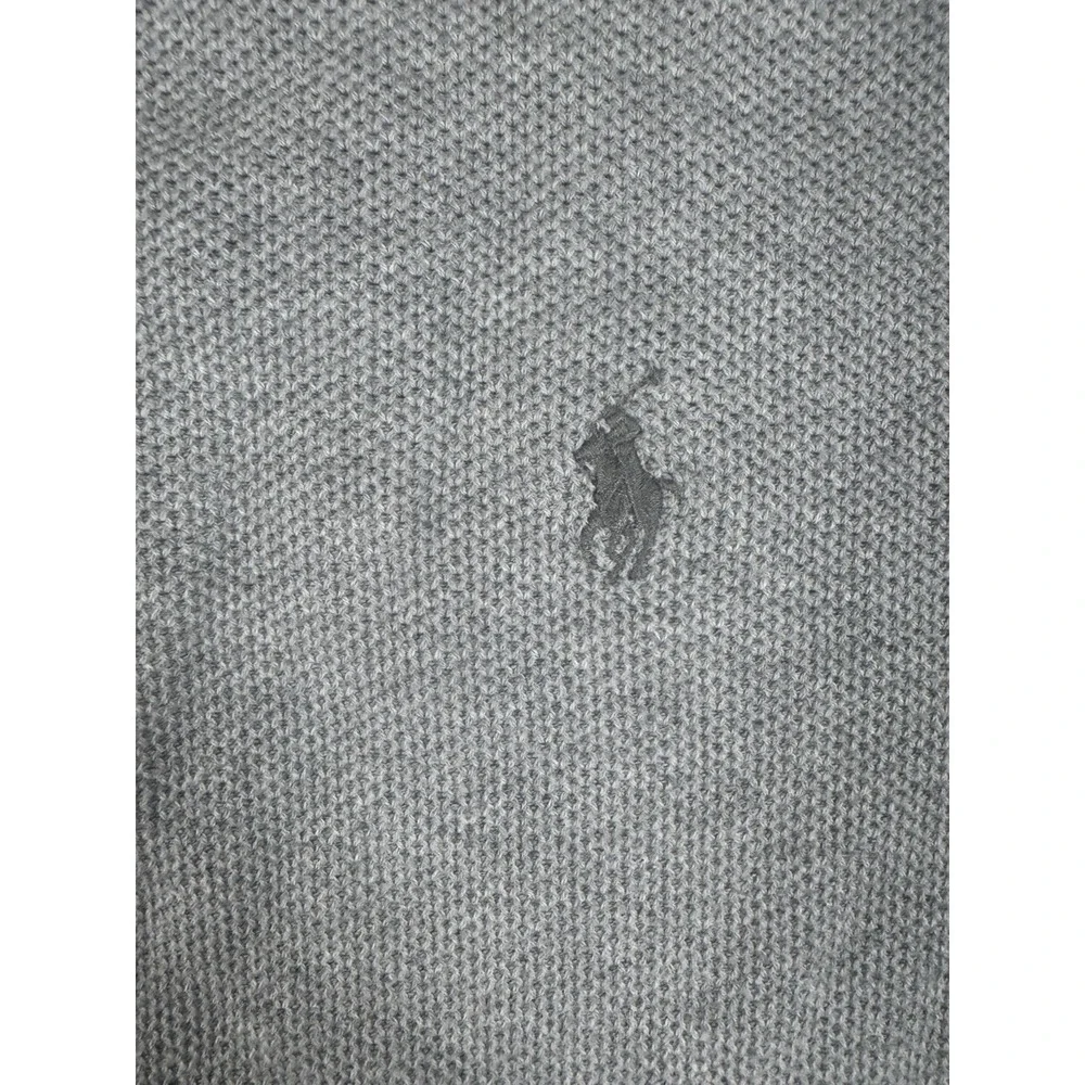 Ralph Lauren Polo Men's Pima Cotton Full Zip Jacket | Gray | XL Preppy Pony